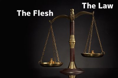 the scales of the law and the flesh