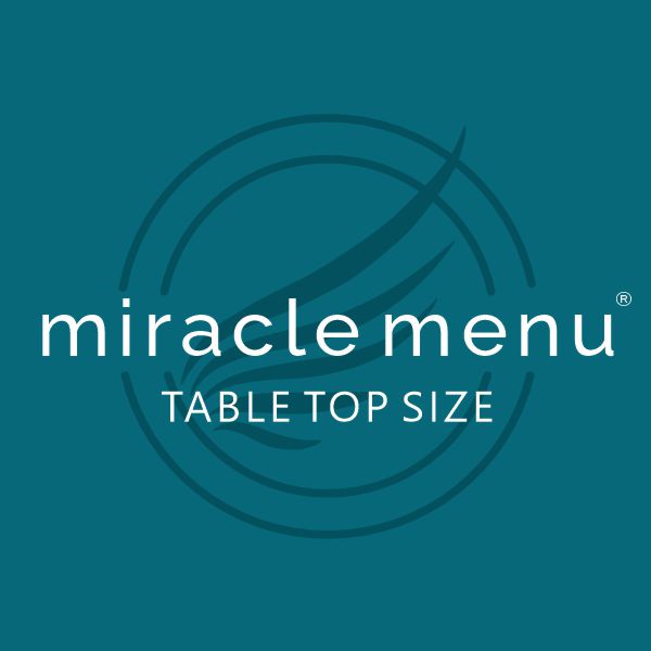 TABLE TOP MIRACLE MENU (x2)